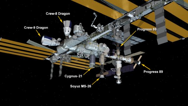 SPACEX DRAGON WITH CREW-9 ABOARD DOCKS TO STATION